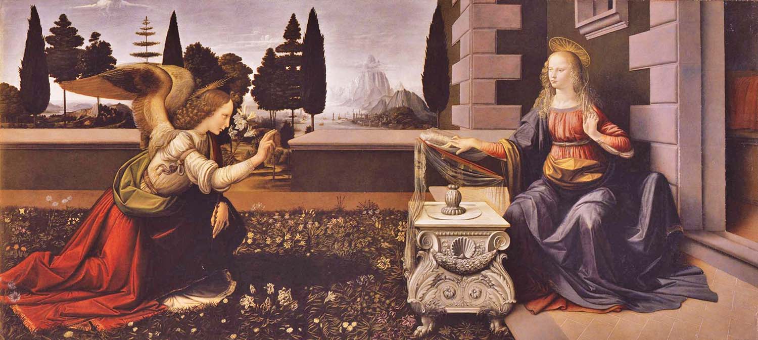 Annunciation Da Vinci 1472-1475